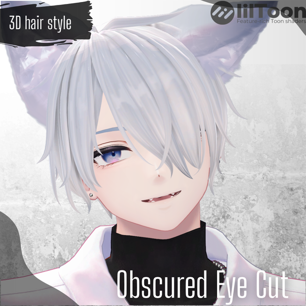 【4アバター対応】Obscured Eye Cut【VRchat想定】