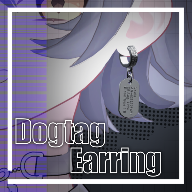 ⸜追加⸝ 【14アバター対応】Dogtag Earring