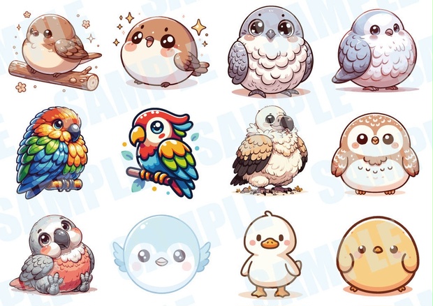 鳥類イラストカード 52枚セット 鳥類イラストカード 52枚セット 鳥類イラストカード 52枚セット