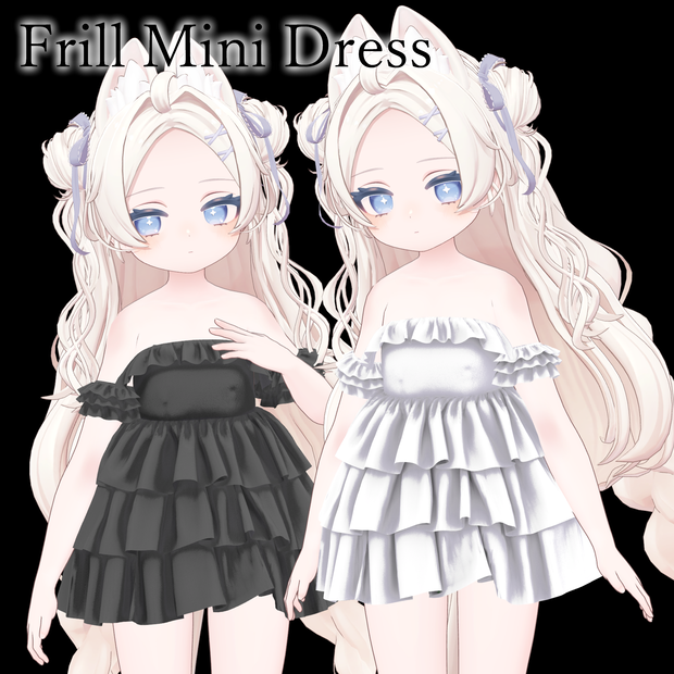 フリルミニドレス　Frill Mini Dress