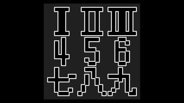 文字-数（8ドット）【無料】