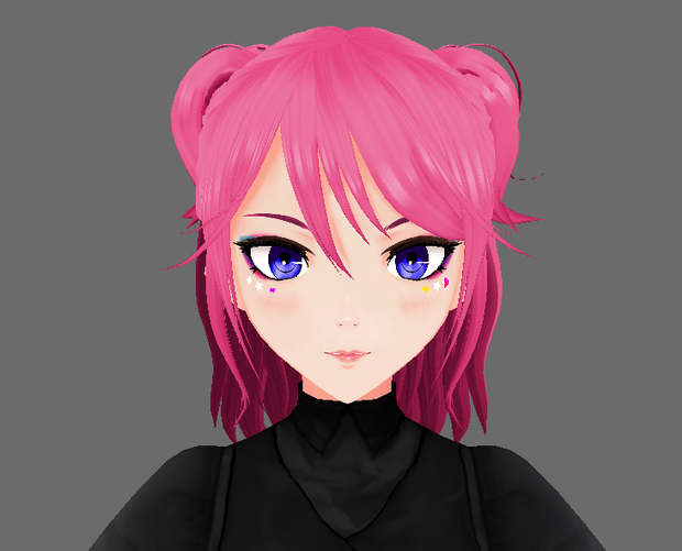 Hair preset+eyes and face textures