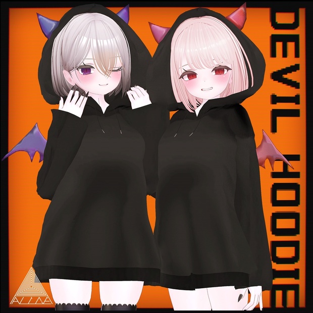 【VRChat向け】でびパーカー-Devil Hoodie-【舞夜向け衣装】 - ALICE - BOOTH