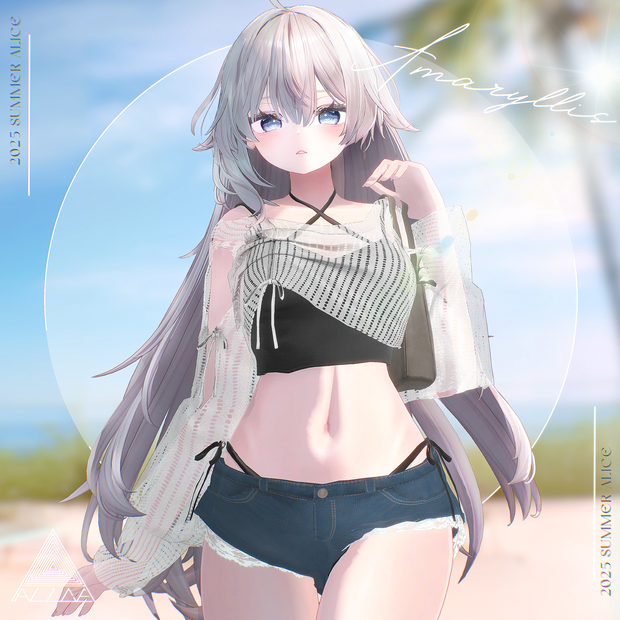 【16アバター対応】Amaryllis【VRChat向け衣装モデル】