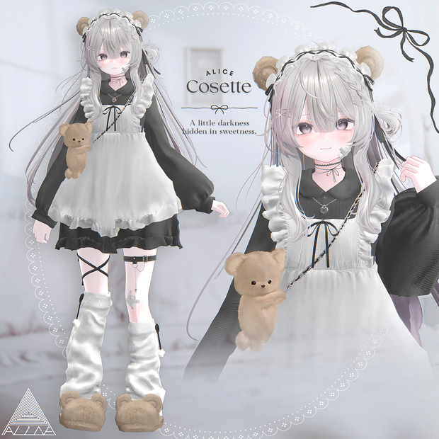 𝐶𝑜𝑠𝑒𝑡𝑡𝑒【16アバター対応･VRChat向け3Dモデル】