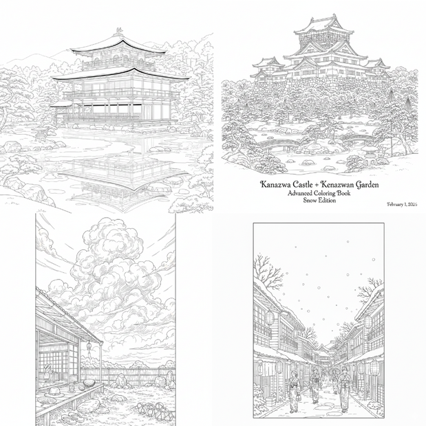 「全10枚」「印刷OK」ColoringBook_002　日本特化　塗り絵