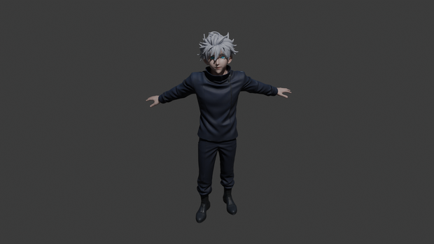 Gojo Satoru Character 3D Model | Jujutsu Kaisen Inspired | Rigged FBX