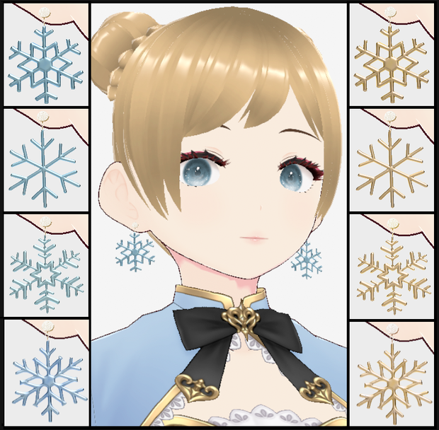 snowflake earrings