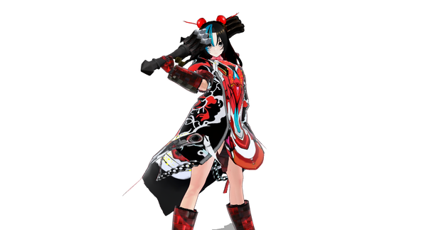 ソード三枚刃　GLBファイル VRM Posing Desktop読み込み可能