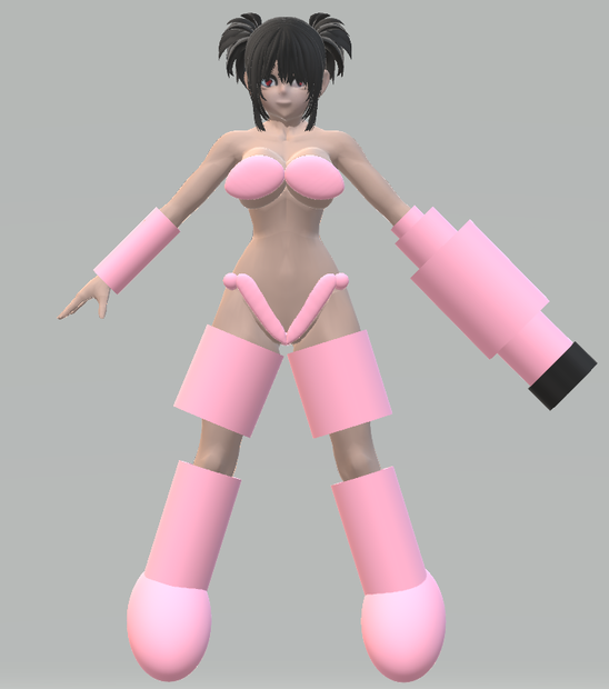 キャノンガール　GLBファイル VRM Posing Desktop　読み込み可能