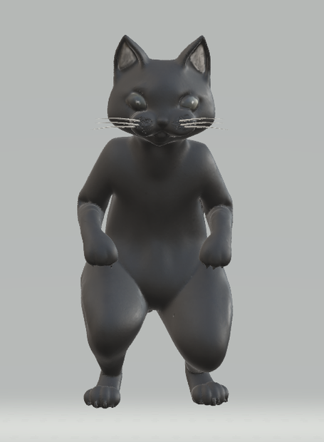 くろネコ　くろちゃん　GLBファイル VRM Posing Desktop読み込み可能