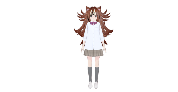 cluster使用可能アバター　ウルフちゃん3