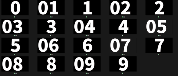 VROIDstudio用　数字スタンプ