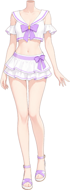 【フリー素材／高解像度版あり】セーラー水着ボディ8色セット｜VTuber・Vライバー向け透過PNG