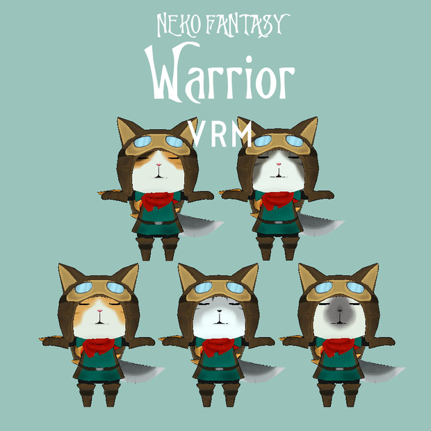 【VRMのみ】NEKO FANTASY 戦士