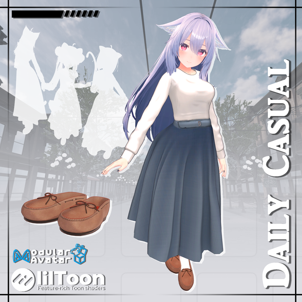 [10 Avatar]LongSkirt 003 "Daily Casual"