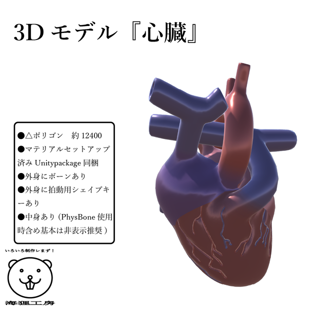 3Dモデル『心臓』