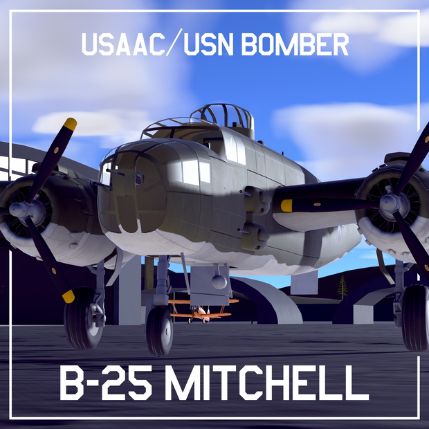 B-25 米陸軍/海軍爆撃機　【VRC想定3Dモデル】