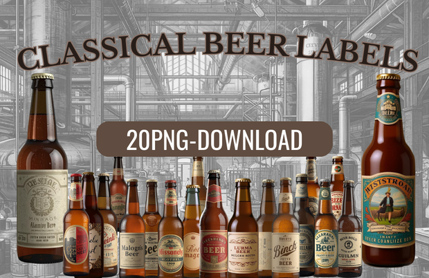 CLASSICAL BEER LABELS（1900–1950s）20点セット