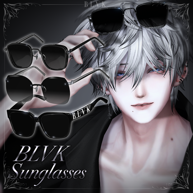 「BLVK Sunglasses」オリジナル3Dモデル