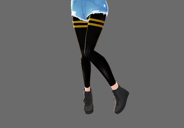 Yellow Stripe Leggings