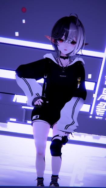 Linne - Hair BASE Black&White Texture