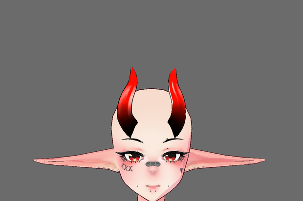 Vroid demon horns