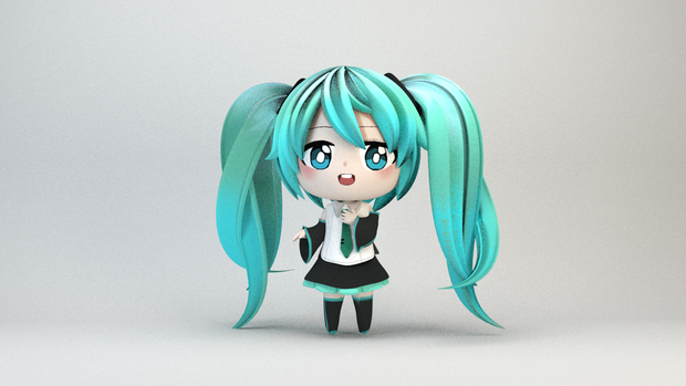 小さなミク 3D