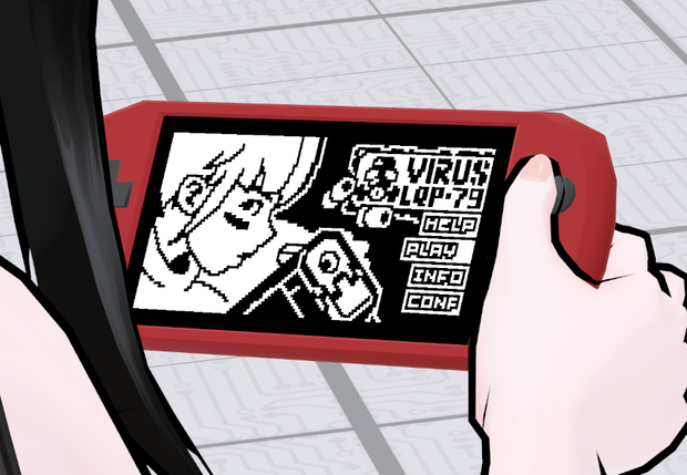 アバター用ゲームギミック「VirusLQP79」(Game gimmick for VRChat avatar)