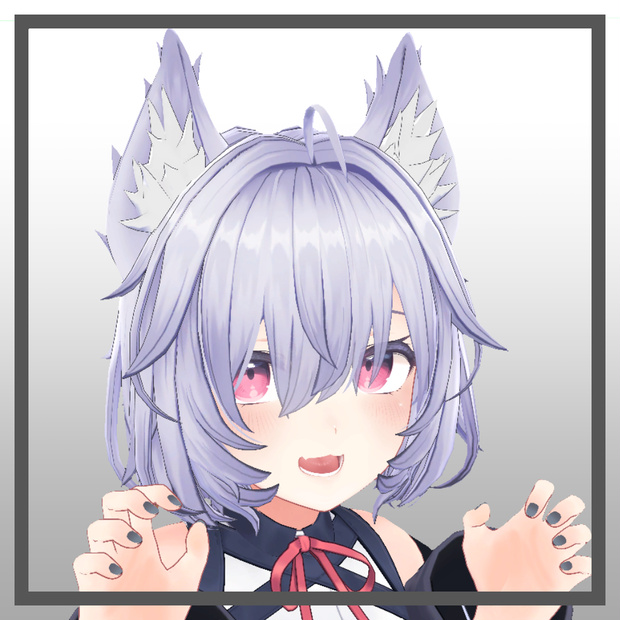 わしゃわしゃ耳付きショートボブ