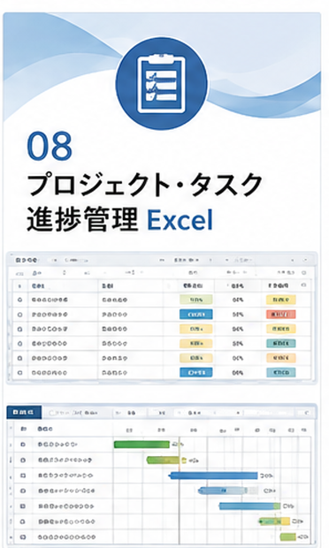 プロジェクト・タスク進捗管理Excel｜担当・期限・優先度を見える化