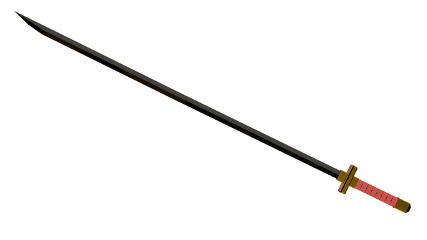 【Blender】日本刀