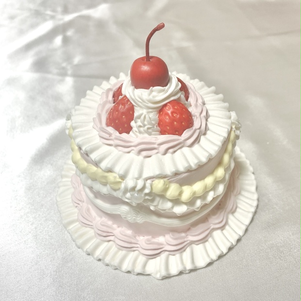 イチゴとチェリーのフェイクケーキ【63】 - フェイクスイーツ