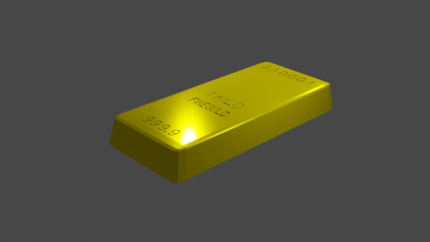 【3Dモデル】金塊