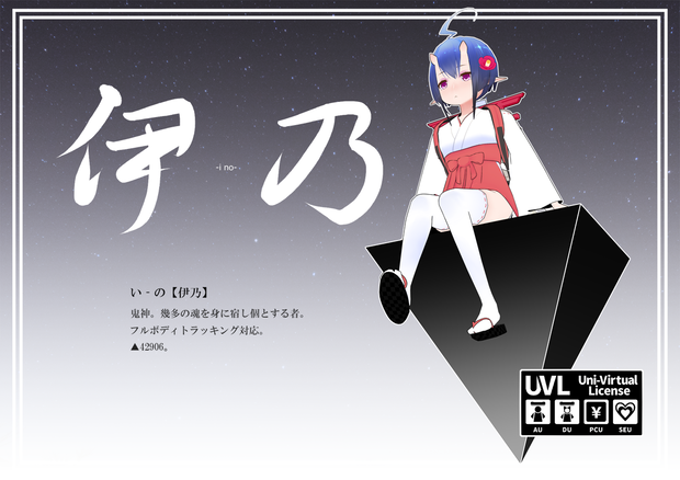 【オリジナル3Dモデル】伊乃 -ino- 【original 3D model】
