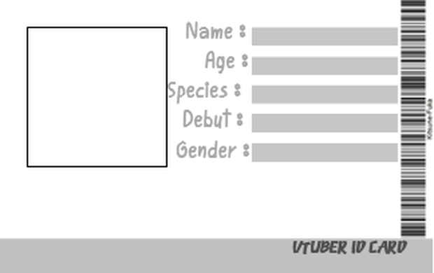 Vtuber Info Card