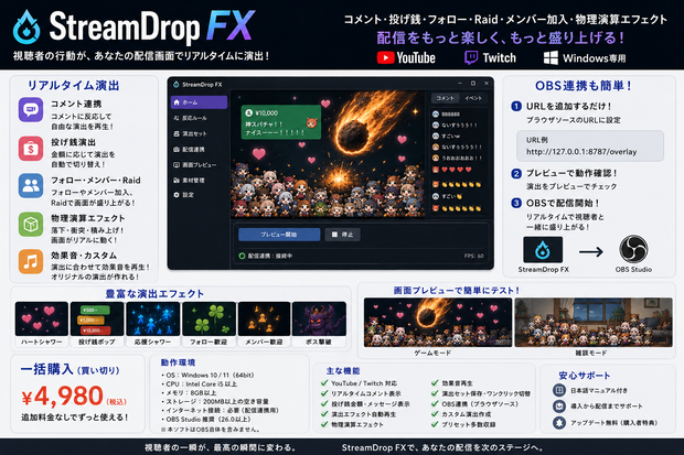 StreamDrop FX