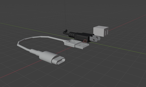【汎用3D】コンセント for Blender