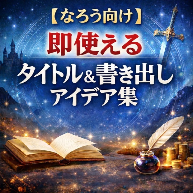 【なろう向け】即使えるタイトル＆書き出しアイデア集～異世界ファンタジー編～ - sayb - BOOTH