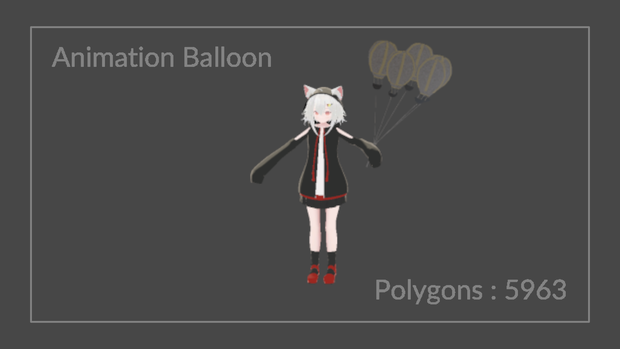 【VRChat想定】Animation Balloon