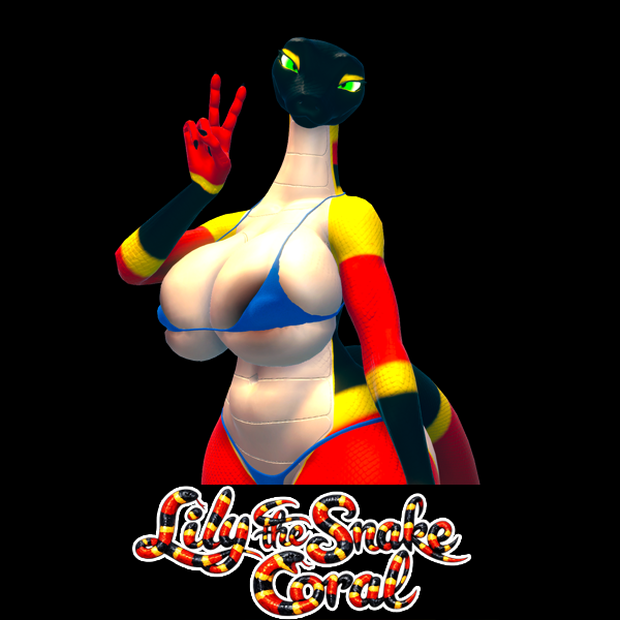 Lily the Snake Coral - Texture & Material - vrchat -