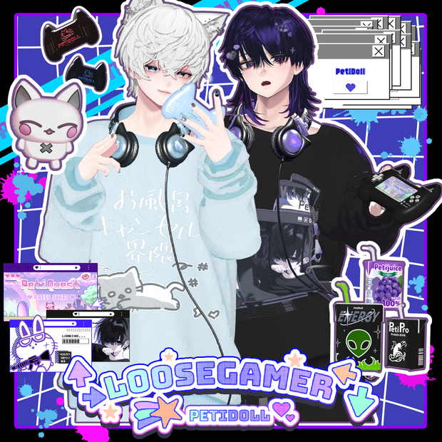 👾ルーズゲーマー👾(↑→LooseGamer↓←)7アバター対応