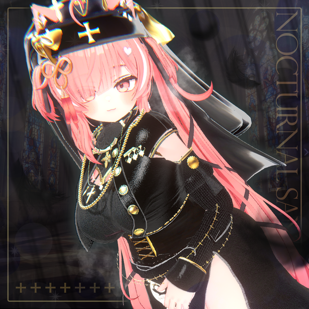 【7アバター対応】Nocturnal Sanctia【VRC衣装】