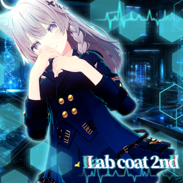 【VRChat用着せ替え衣装】Lab coat 2nd