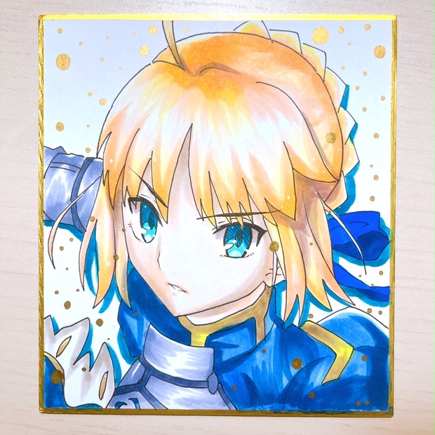 新品豊富な ヤフオク! Fate Zero セイバー - 手描きイラスト 特典進呈