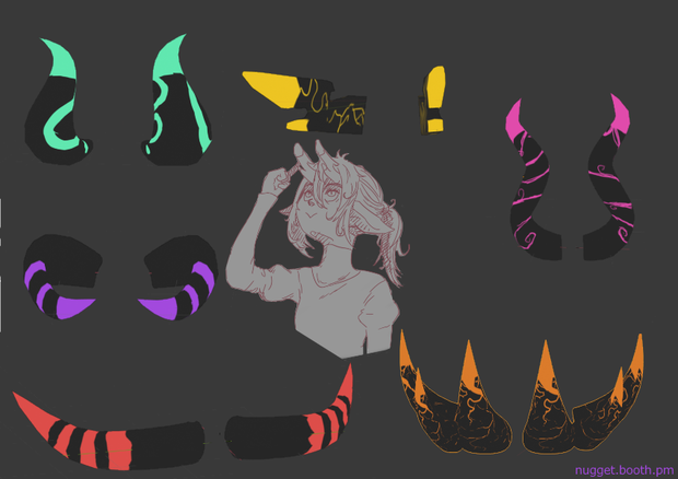 patterned horns