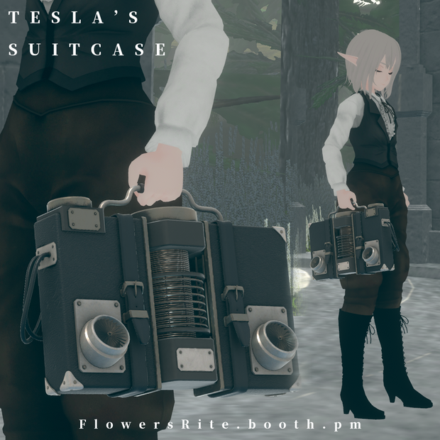 VRChatアクセサリー「Tesla's Suitcase」