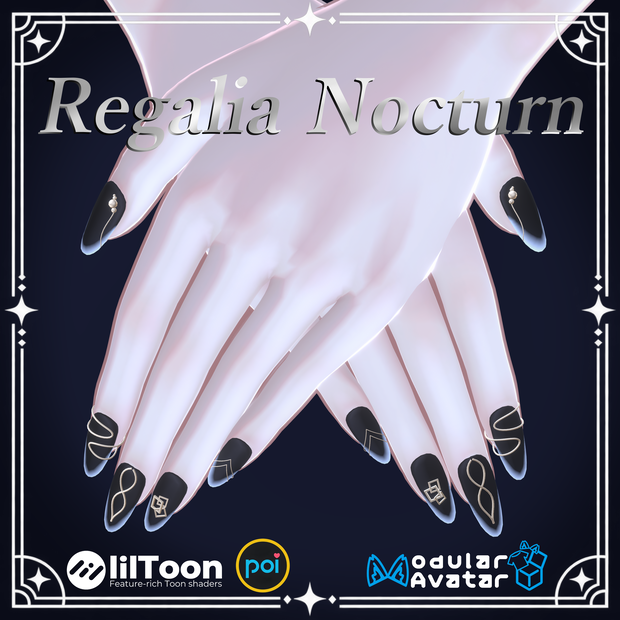 【22アバター対応】組み合わせ無限大！マット系シンプルネイル｜Regalia Nocturn