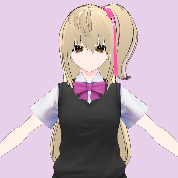 【VRoid 髪型 Hair】サイドテール ロング side tail long hair preset