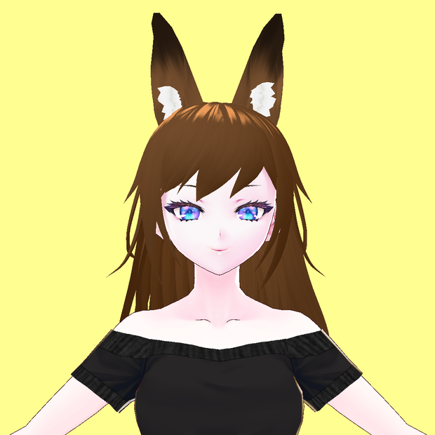 【VRoid beta】fox ears long 狐耳ロング 